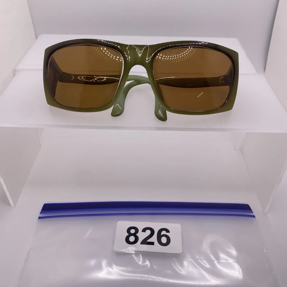 Bolle Sunglasses FRAME ONLY Wrap-Around Green Brown 826